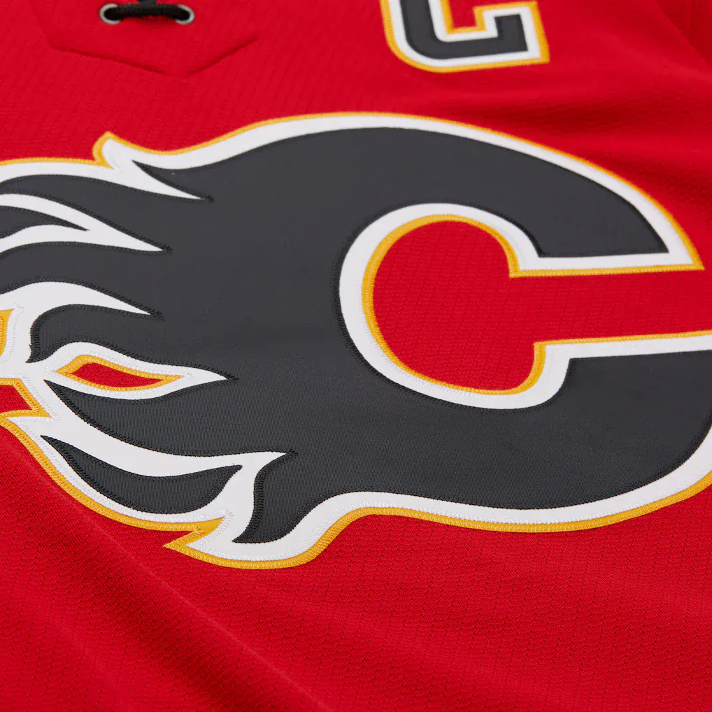 Jarome Iginla Calgary Flames Mitchell & Ness 2003-04 Power Play NHL Jersey - Red - Men's - Image 4