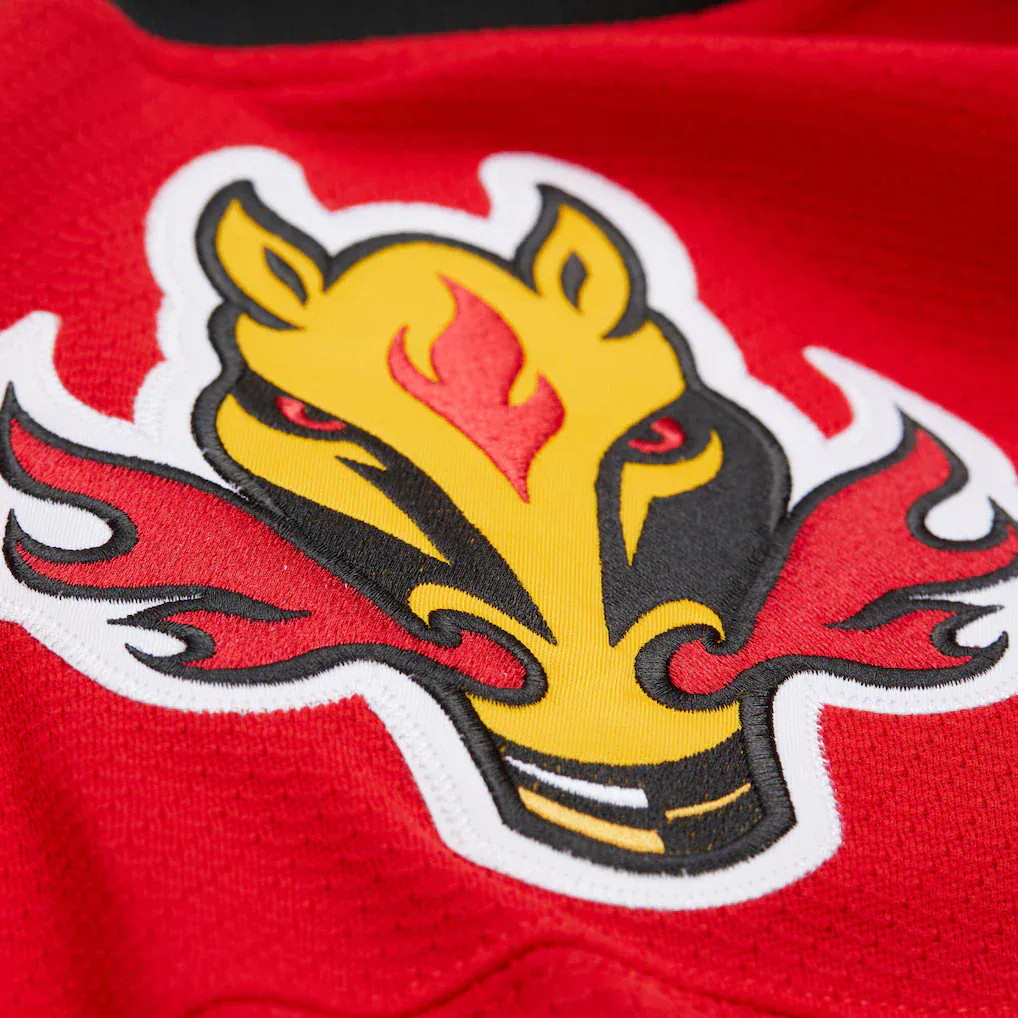 Jarome Iginla Calgary Flames Mitchell & Ness 2003-04 Power Play NHL Jersey - Red - Men's - Image 5
