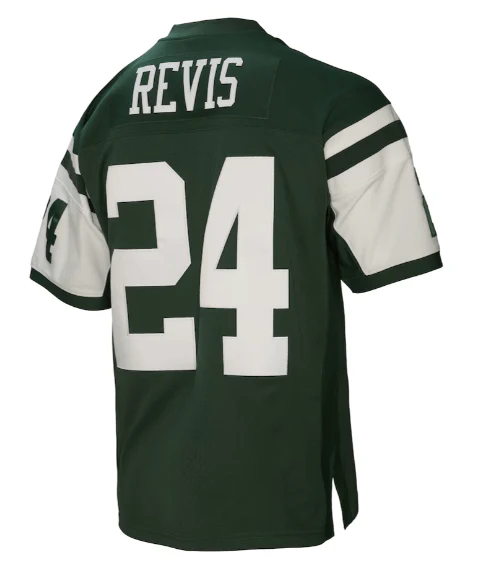Adult Darrelle Revis New York Jets Mitchell & Ness NFL 2009 Green Throwback Jersey - Men's - Image 2