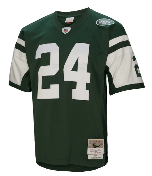 Adult Darrelle Revis New York Jets Mitchell & Ness NFL 2009 Green Throwback Jersey - Men's - Image 3