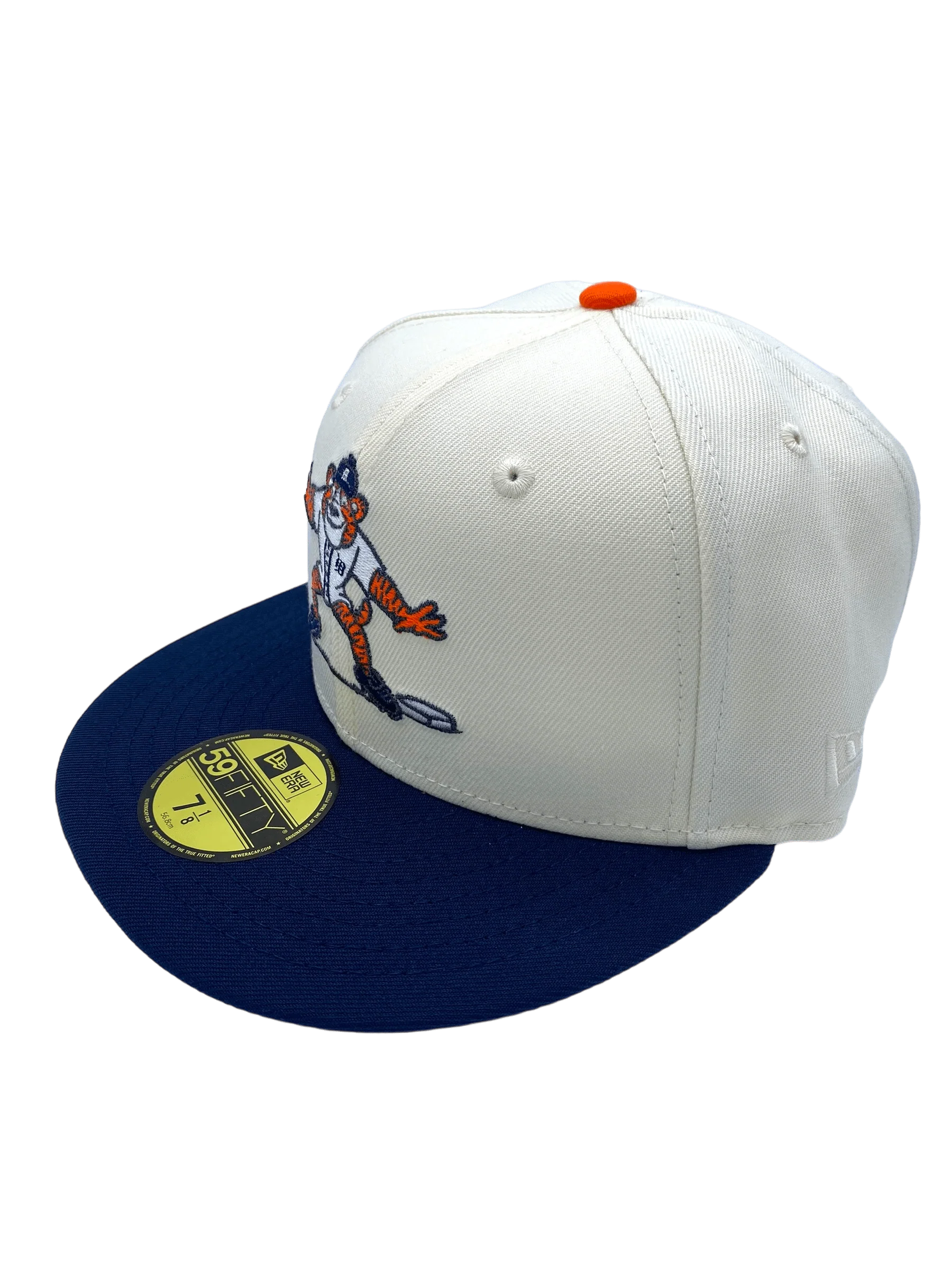 Detroit Tigers New Era Chrome/Navy Paws Mascot Custom Side Patch 59FIFTY Fitted Hat - Men's - Image 5