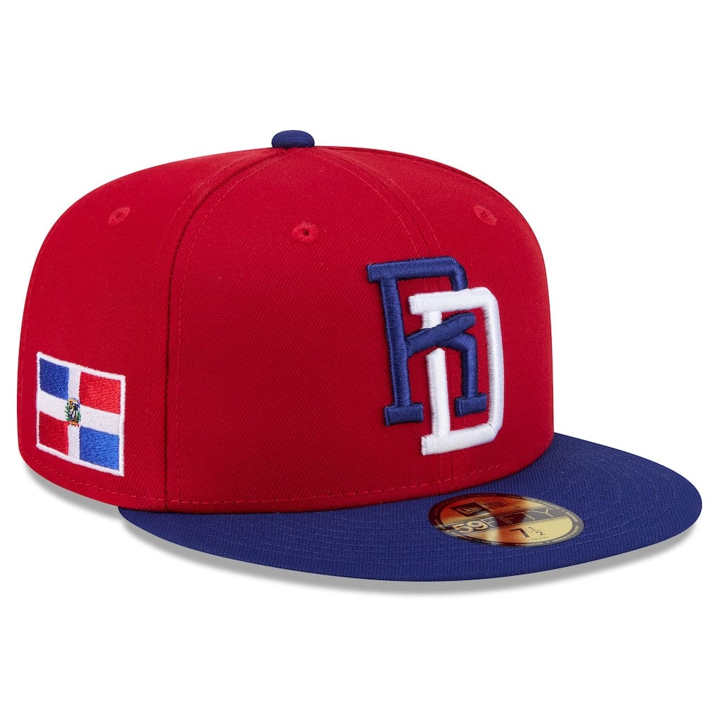 Dominican Republic Baseball New Era 2026 World Baseball Classic 59FIFTY Fitted Hat - Red/ Blue - Men's