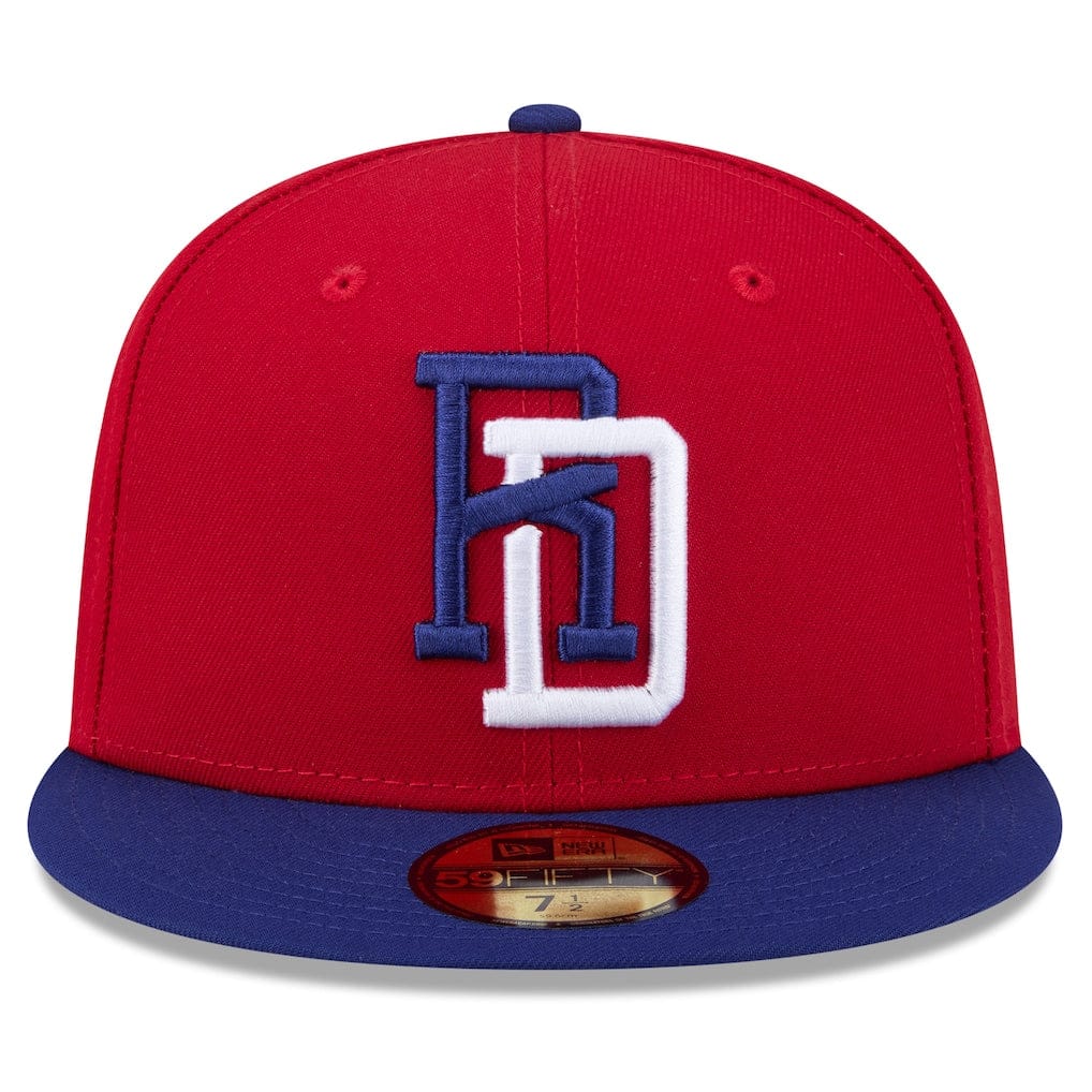 Dominican Republic Baseball New Era 2026 World Baseball Classic 59FIFTY Fitted Hat - Red/ Blue - Men's - Image 2