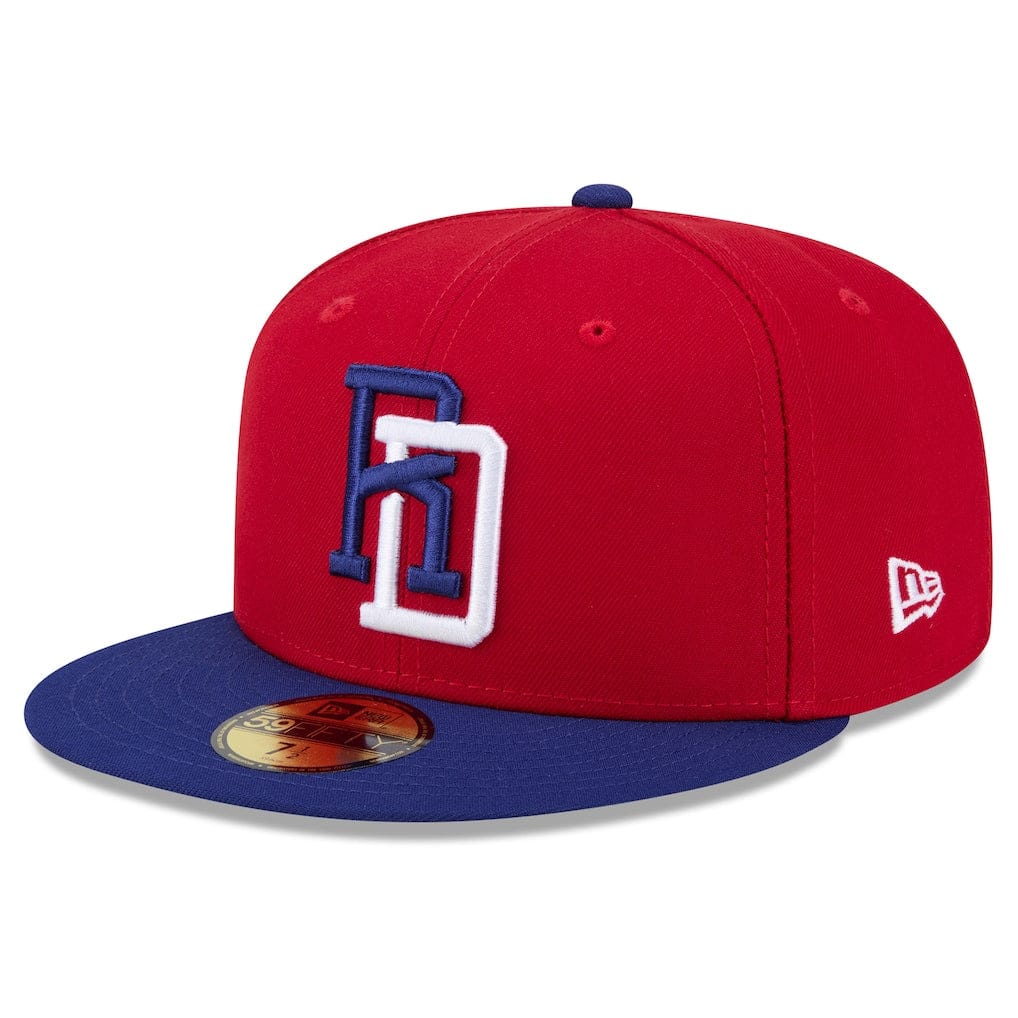 Dominican Republic Baseball New Era 2026 World Baseball Classic 59FIFTY Fitted Hat - Red/ Blue - Men's - Image 3