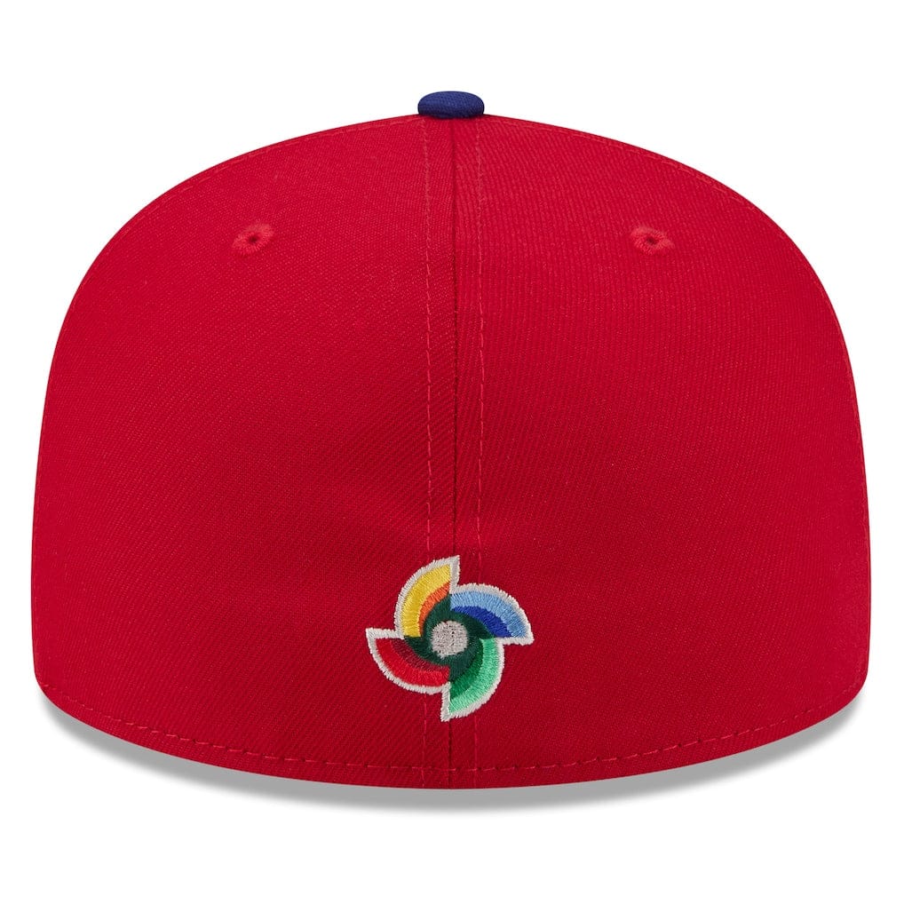 Dominican Republic Baseball New Era 2026 World Baseball Classic 59FIFTY Fitted Hat - Red/ Blue - Men's - Image 4