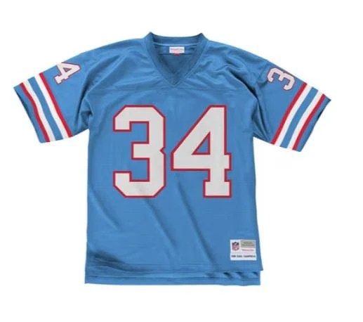 Adult Earl Campbell Houston Oilers Mitchell & Ness NFL 1980 Blue Throwback Jersey - Men's - Image 4