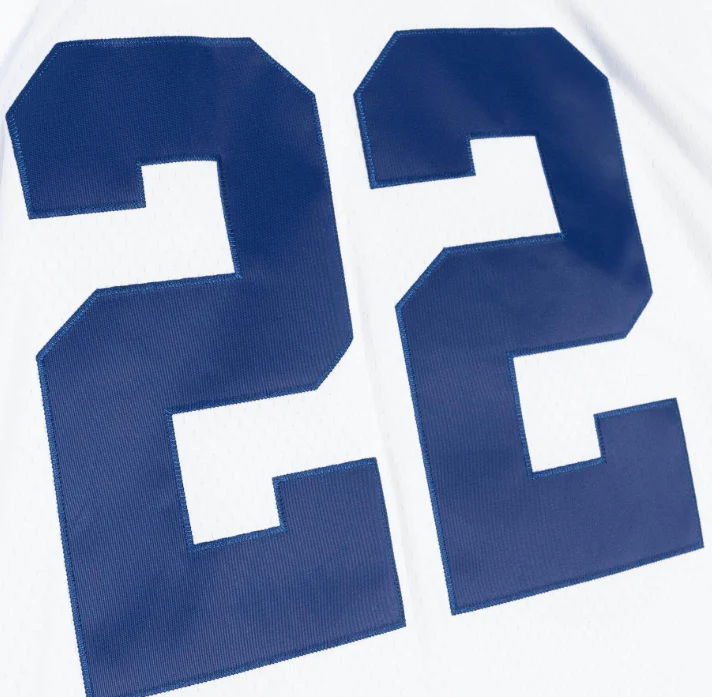 Adult Emmitt Smith Dallas Cowboys Mitchell & Ness NFL 1992 White Throwback Jersey - Men's - Image 3