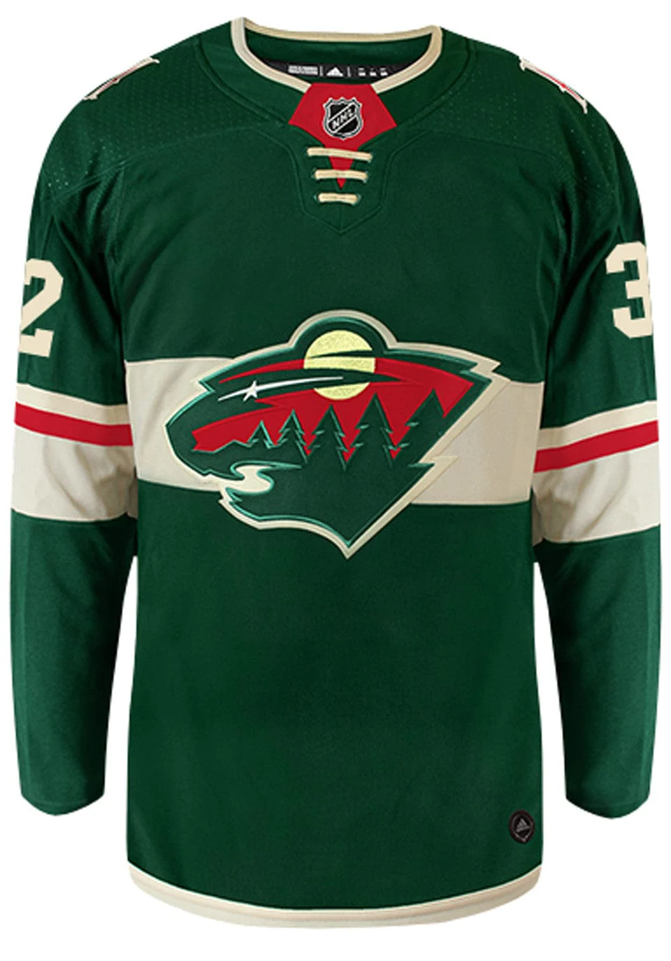 Adult Filip Gustavsson Minnesota Wild adidas Green Authentic Player Jersey - Men's - Image 2