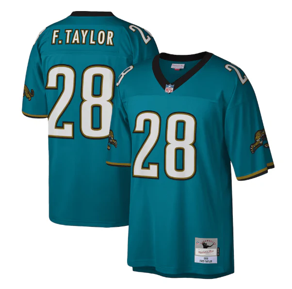Adult Fred Taylor Jacksonville Jaguars Mitchell & Ness NFL 1998 Teal Throwback Jersey - Men's
