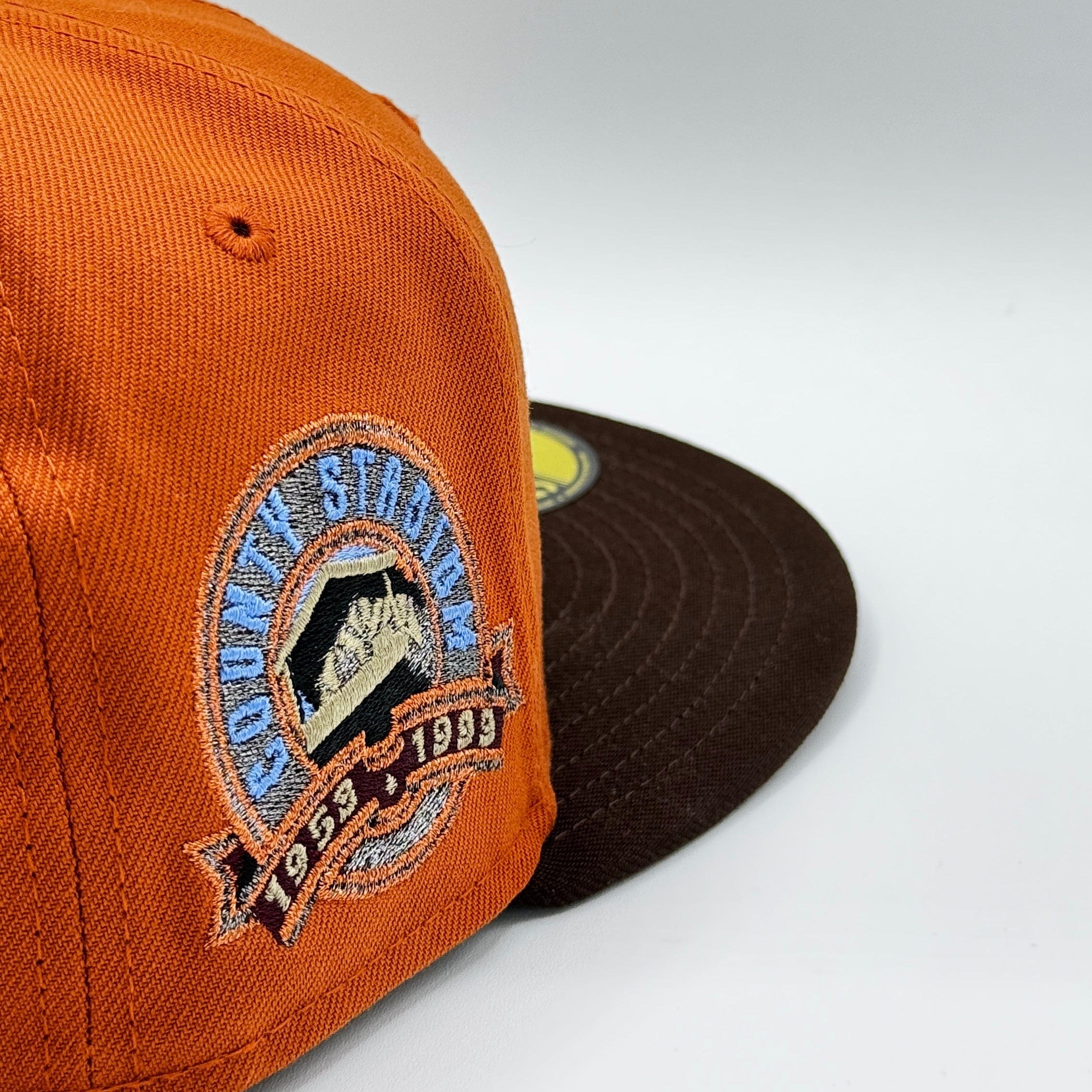 Adult Milwaukee Brewers New Era Orange Planet Ape Custom Side Patch 59FIFTY Fitted Hat - Men's - Image 5