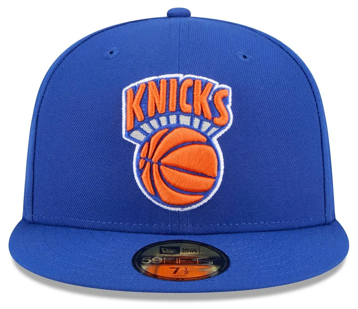 Adult New York Knicks Blue Hardwood Classic Team Logo 59Fifty Fitted Hat - Men's - Image 2