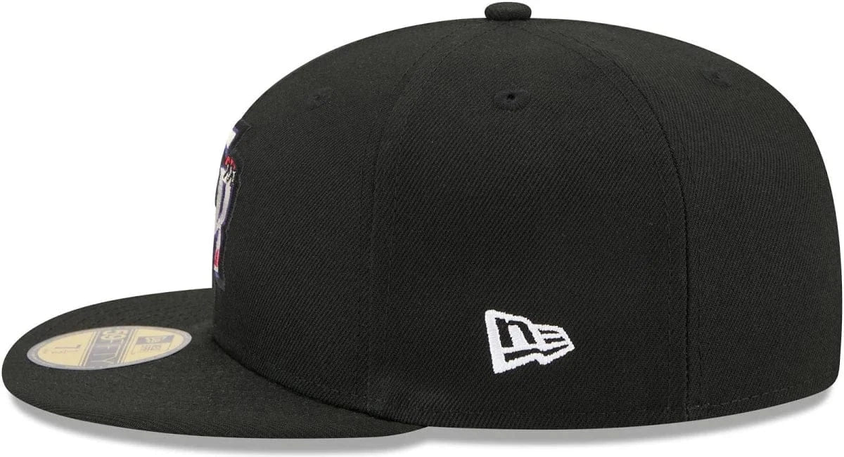 Adult Toronto Raptors Black Hardwood Classic Team Logo 59Fifty Fitted Hat - Men's - Image 3