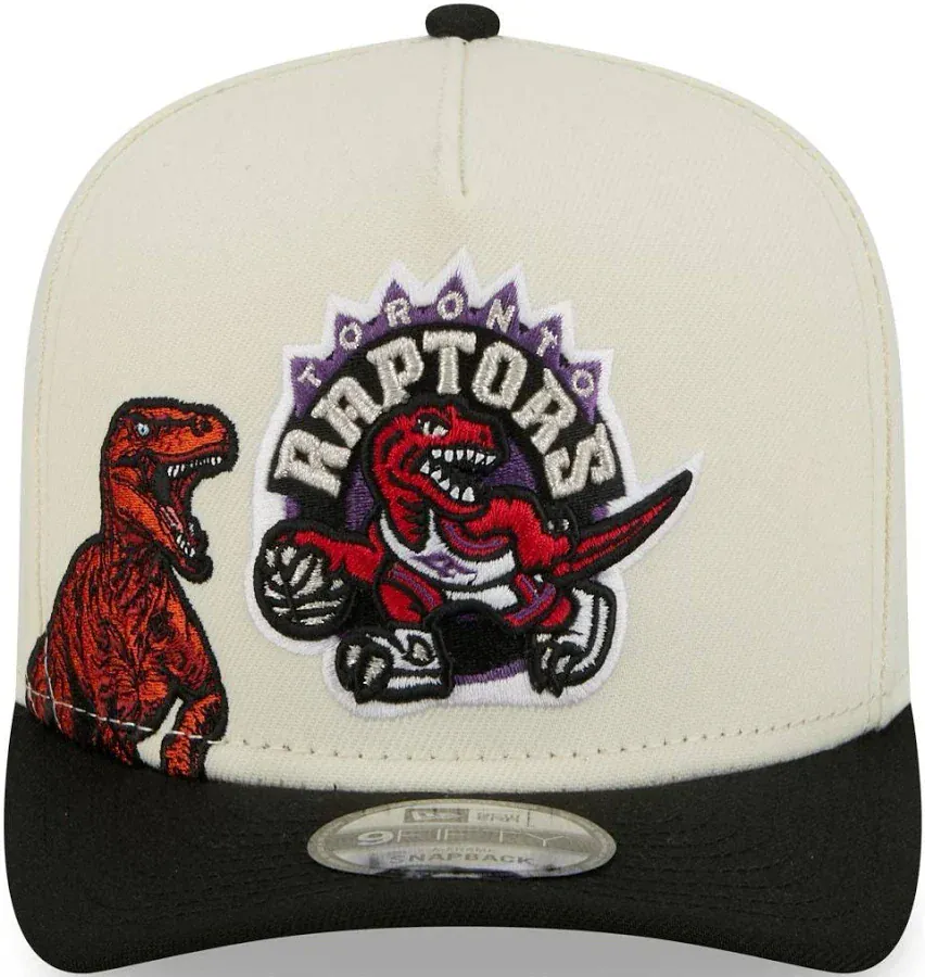 Adult Toronto Raptors New Era Chrome Mascot Illustrated A-Frame 9FIFTY Adjustable Snapback Hat - Men's - Image 2