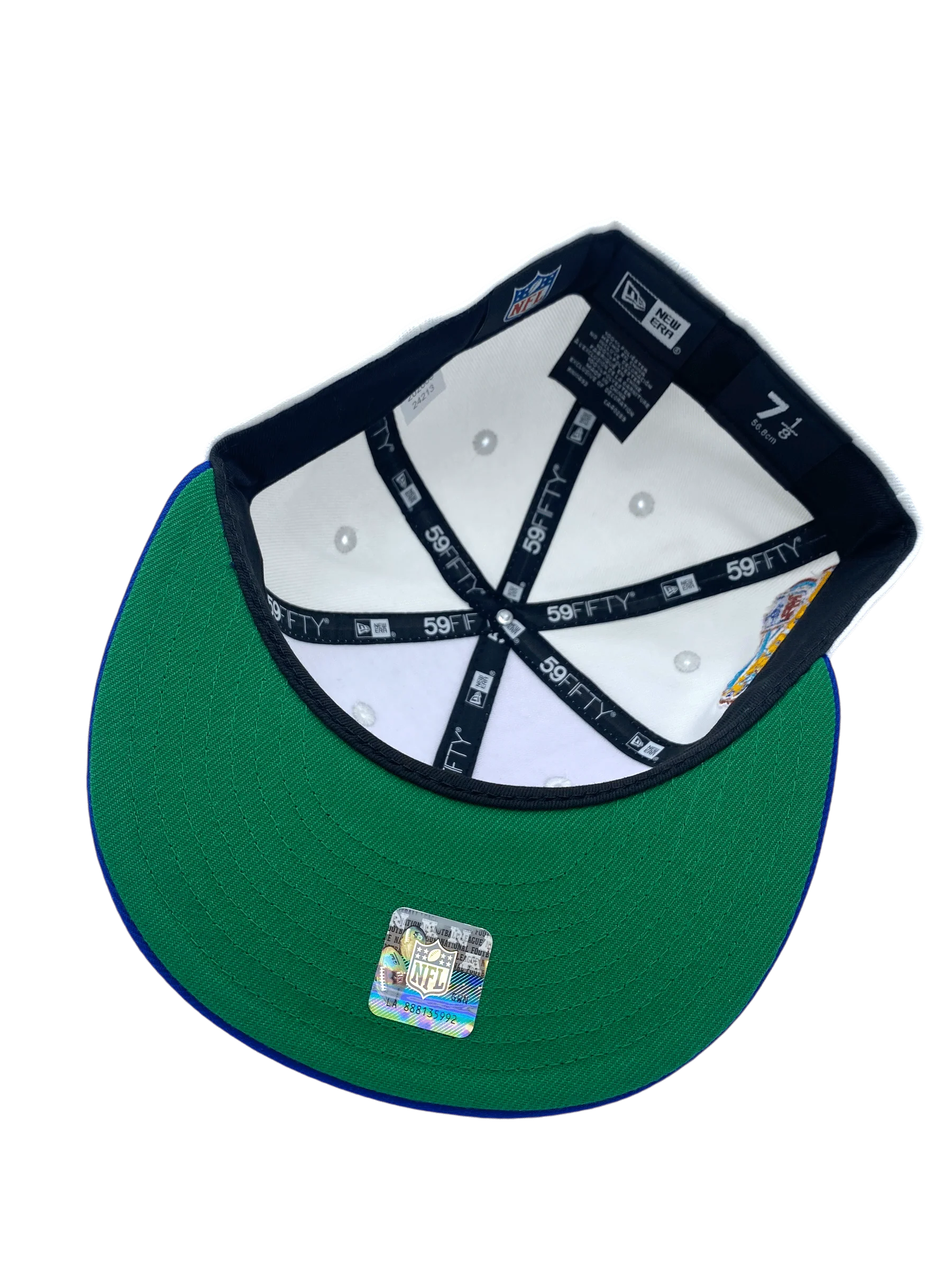 Adult Indianapolis Colts New Era Chrome/Blue Custom Side Patch 59FIFTY Fitted Hat - Men's - Image 3