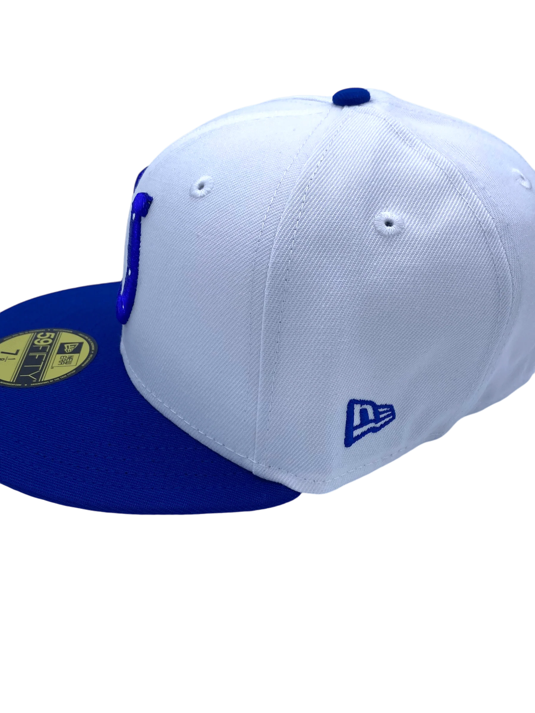 Adult Indianapolis Colts New Era Chrome/Blue Custom Side Patch 59FIFTY Fitted Hat - Men's - Image 5