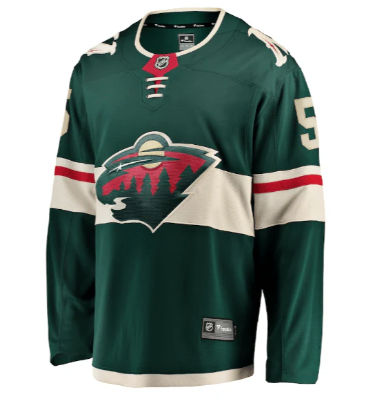 Adult Jake Middleton Minnesota Wild Fanatics Branded Green Breakaway Player Jersey - Men's - Image 3