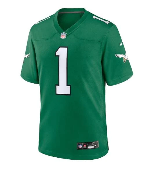 Adult Jalen Hurts Philadelphia Eagles NFL Nike Kelly Green Alternate Game Jersey - Men's - Image 3