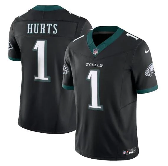Adult Jalen Hurts Philadelphia Eagles Nike 2024 Black Vapor F.U.S.E. Limited Jersey - Men's
