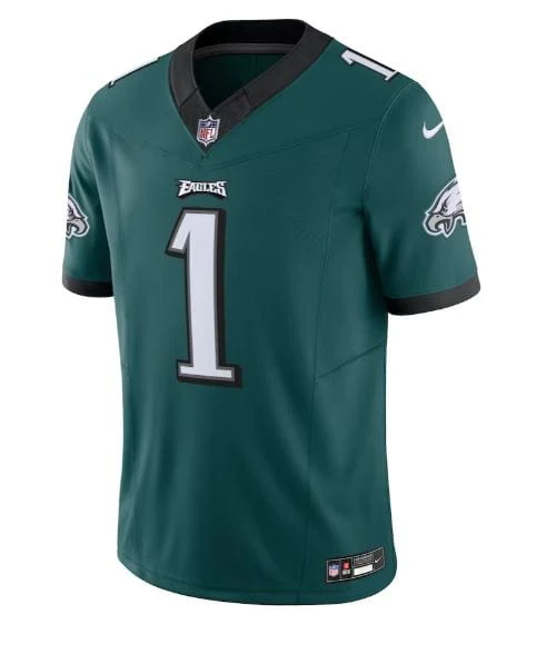 Adult Jalen Hurts Philadelphia Eagles Nike Midnight Green Vapor F.U.S.E. Limited Jersey - Men's - Image 3