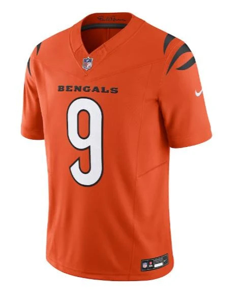 Adult Joe Burrow Cincinnati Bengals Nike Orange Vapor F.U.S.E. Limited Jersey - Men's - Image 3