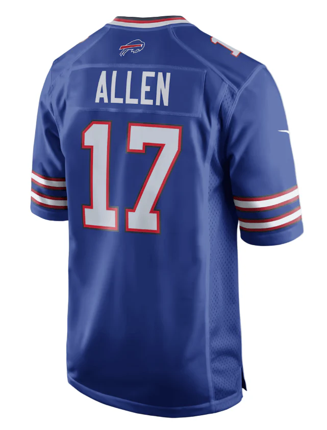 Adult Josh Allen Buffalo Bills Nike Blue Game Jersey - Men's - Image 2