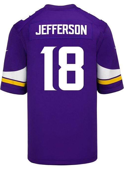Adult Justin Jefferson Minnesota Vikings NFL Nike Purple Game Jersey - Men's - Image 2