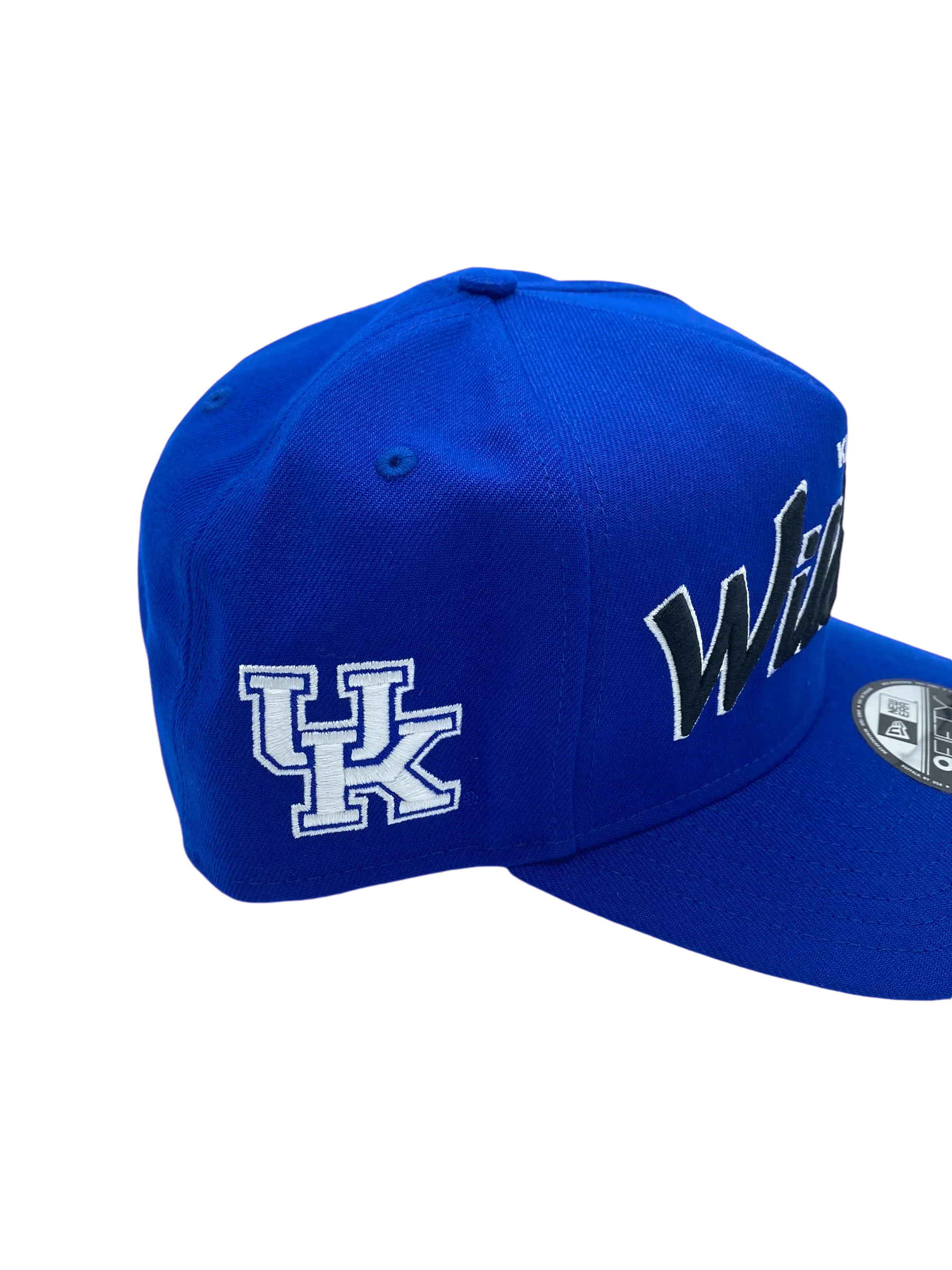 Adult Kentucky Wildcats New Era Blue Script A-Frame 9FIFTY Adjustable Snapback Hat- Men's - Image 2