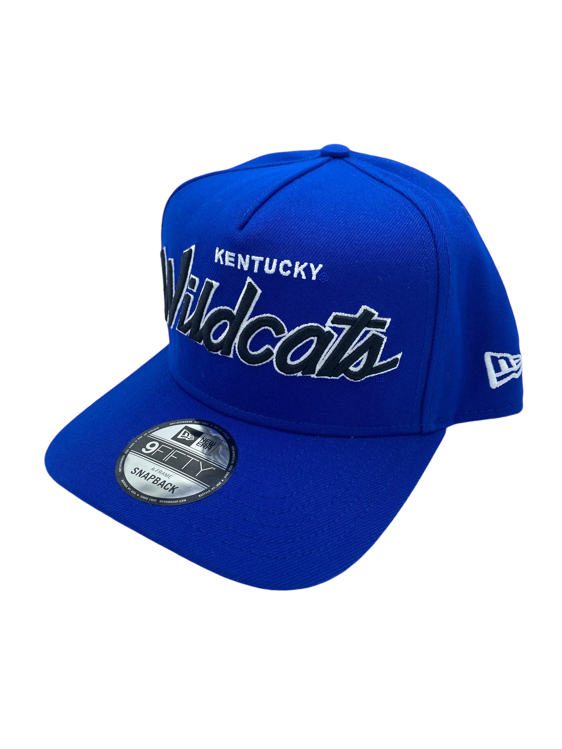 Adult Kentucky Wildcats New Era Blue Script A-Frame 9FIFTY Adjustable Snapback Hat- Men's - Image 4