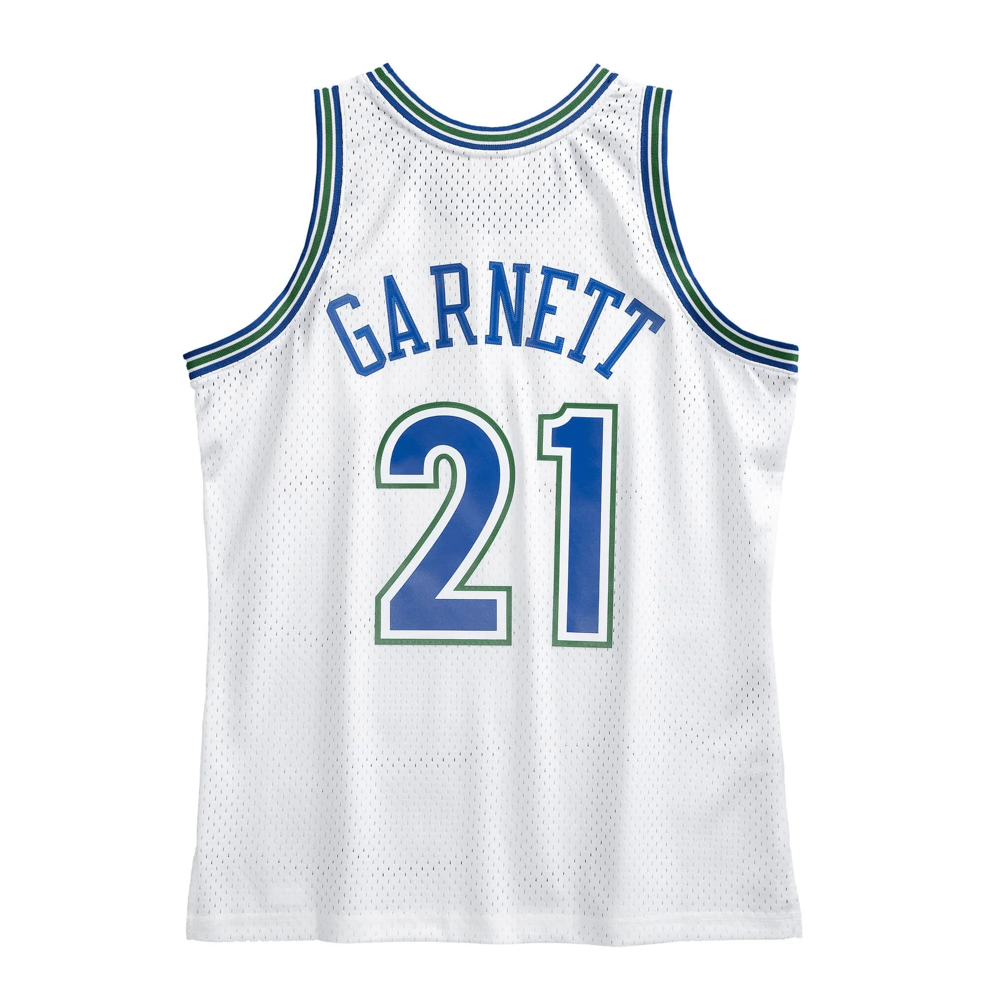 Kevin Garnett Minnesota Timberwolves 1995-96 Mitchell & Ness Men's White Throwback Swingman Jersey - Image 2