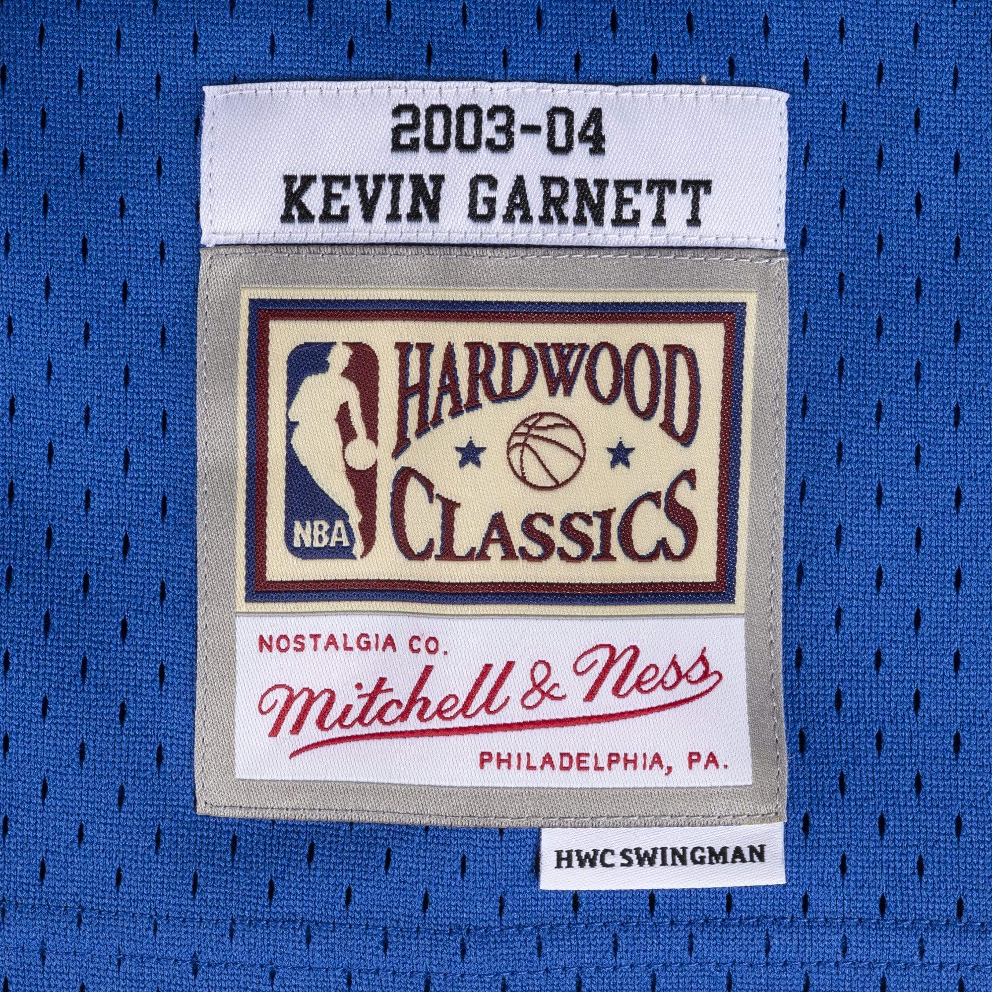 Adult Kevin Garnett Minnesota Timberwolves 2003 Blue Mitchell & Ness Throwback Swingman Jersey - Men's - Image 3