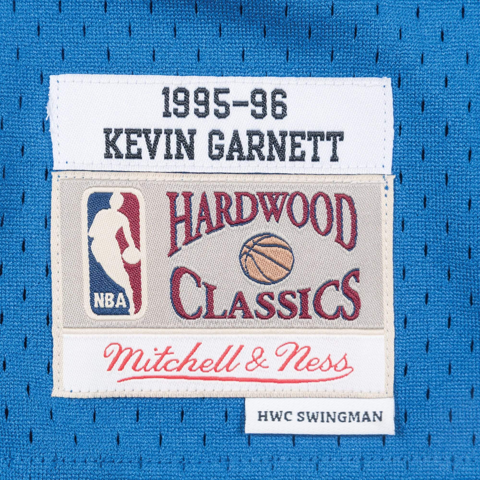 Adult Kevin Garnett Minnesota Timberwolves 1995-96 Mitchell & Ness Men's Blue Throwback Swingman Jersey - Men's - Image 3