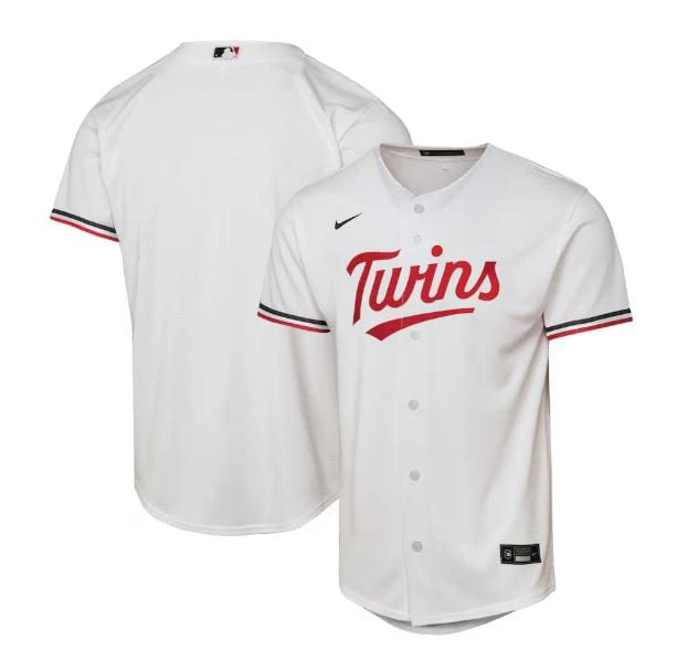 Kids Minnesota Twins Nike Ages 4-7 White Replica Jersey - Unisex