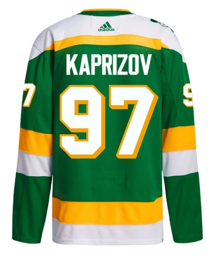 Adult Kirill Kaprizov Minnesota Wild adidas 2023 Green 3rd Jersey Alternate Authentic Player Jersey - Men's - Image 10