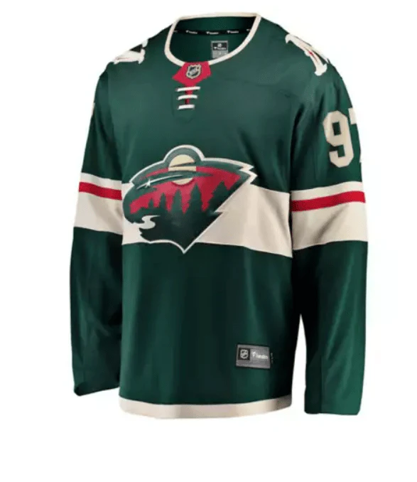 Adult Kirill Kaprizov Minnesota Wild Fanatics Branded Green Breakaway Player Jersey - Men's - Image 3
