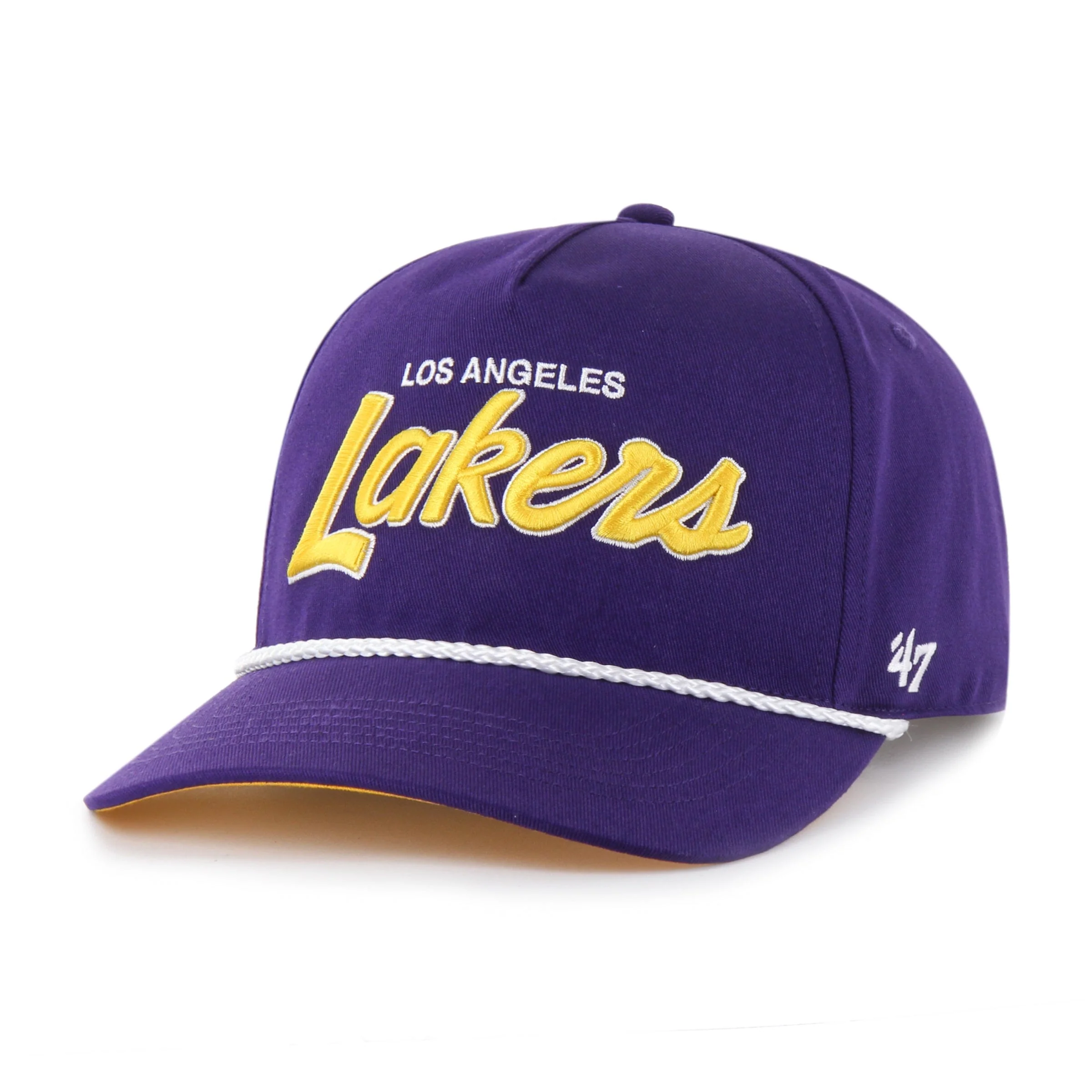 Adult Los Angeles Lakers '47 Crosstown Script Hitch Purple Adjustable Snapback Hat - Men's - Image 4
