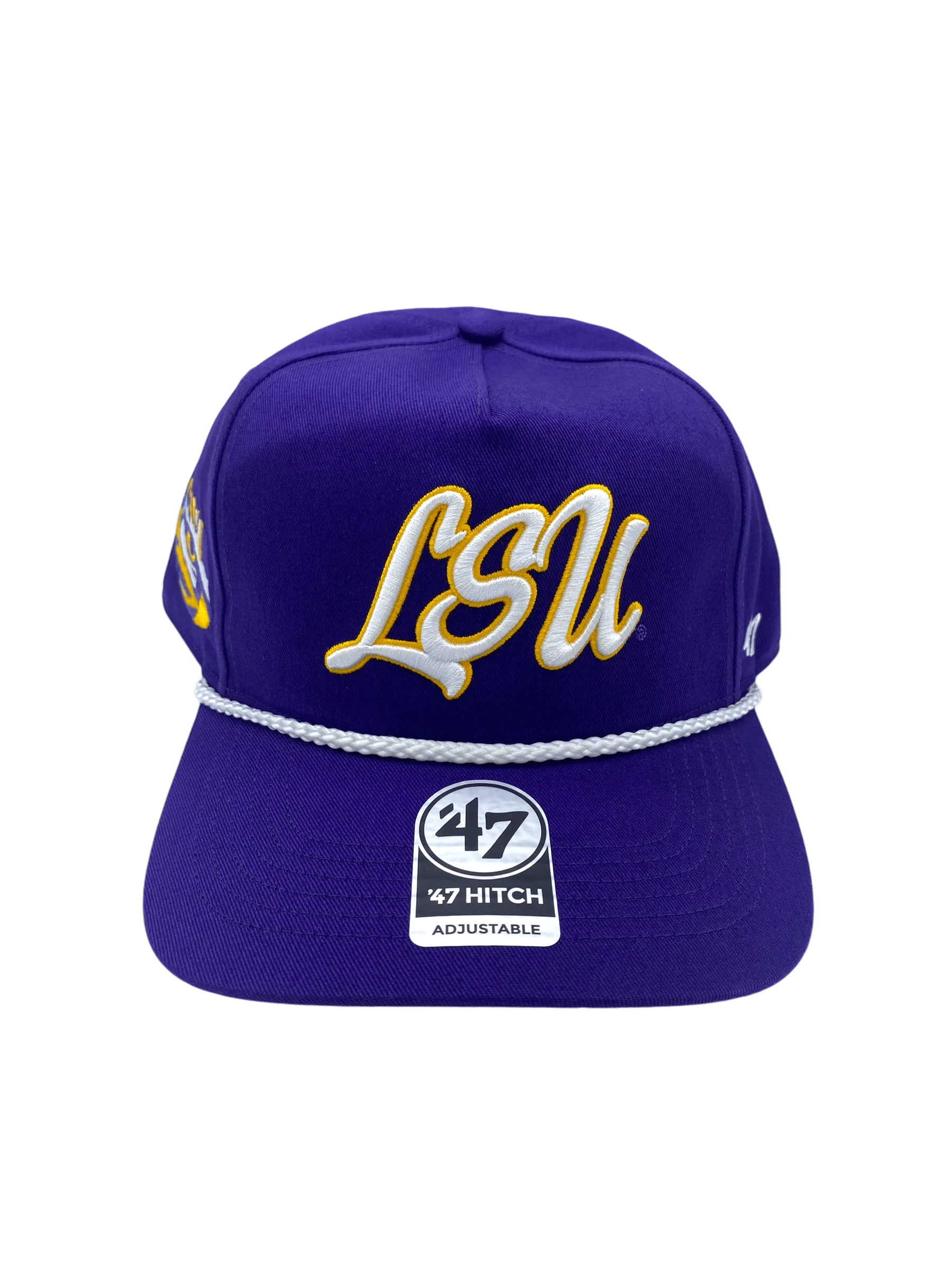 Adult LSU Tigers '47 Overhand Hitch Purple Adjustable Snapback Hat - Men's - Image 4