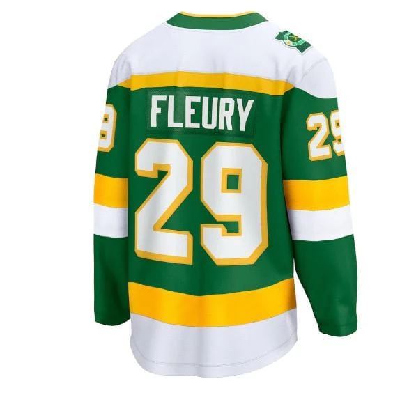 Adult Marc-Andre Fleury Minnesota Wild Fanatics 2023 Alternate Green Breakaway Player Jersey - Men's - Image 2