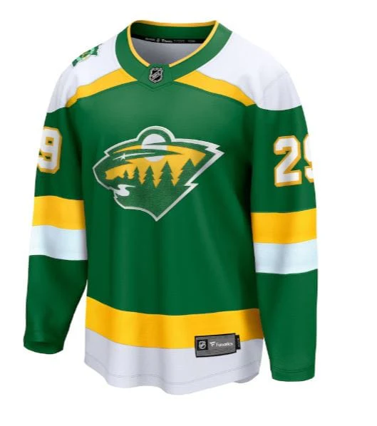 Adult Marc-Andre Fleury Minnesota Wild Fanatics 2023 Alternate Green Breakaway Player Jersey - Men's - Image 3
