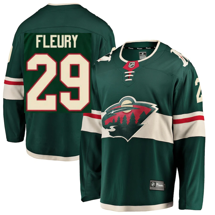 Adult Marc-Andre Fleury Minnesota Wild Fanatics Branded Green Breakaway Player Jersey - Men's