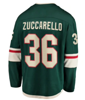 Adult Mats Zuccarello Minnesota Wild Green Breakaway Player Jersey - Men's - Image 2