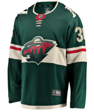 Adult Mats Zuccarello Minnesota Wild Green Breakaway Player Jersey - Men's - Image 3