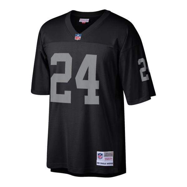 Adult Charles Woodson Oakland Raiders Mitchell & Ness NFL Black Throwback Jersey - Men's - Image 5