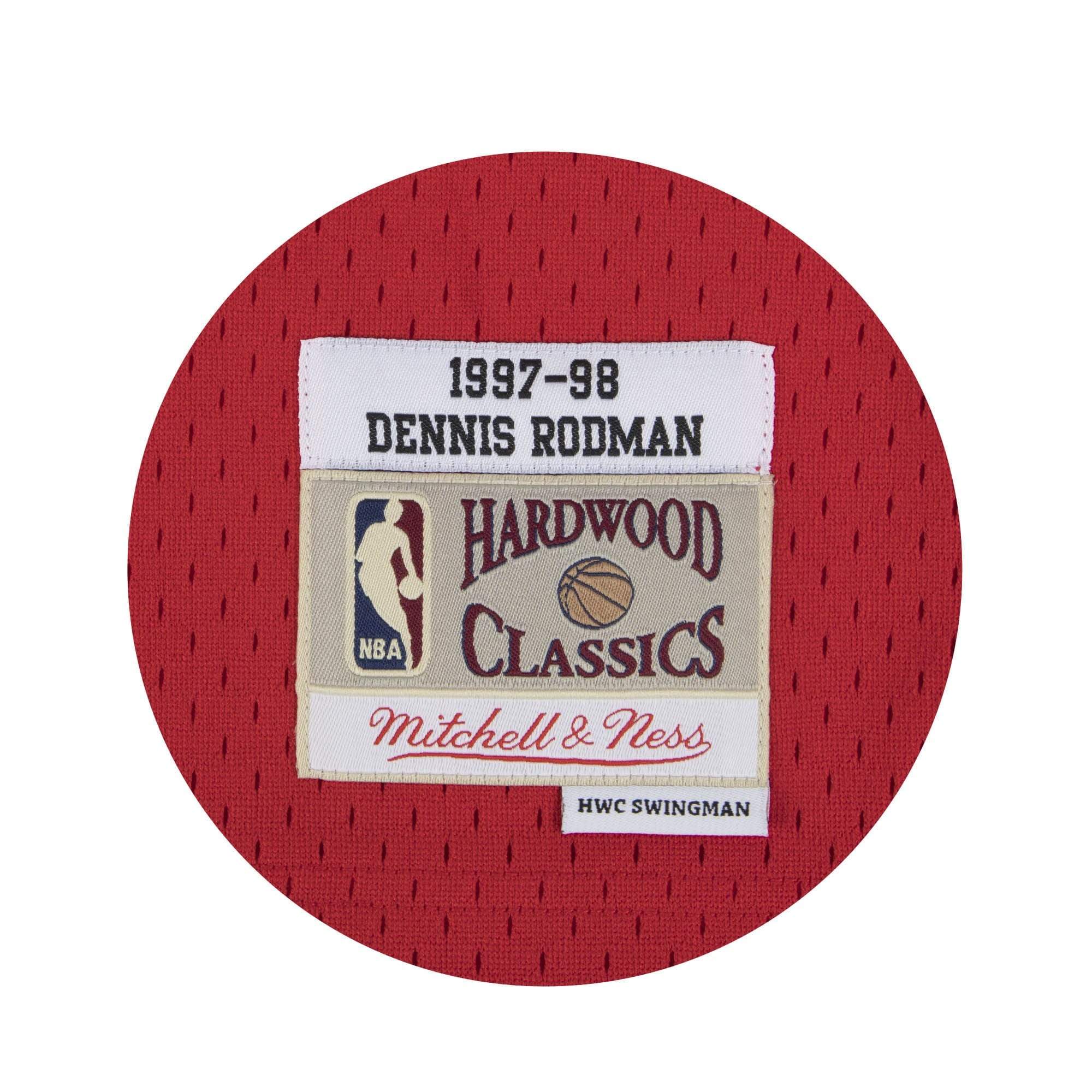 Adult Dennis Rodman Chicago Bulls Mitchell & Ness NBA Red Throwback Swingman Jersey - Men's - Image 3