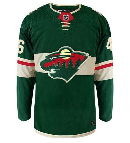 Adult Jared Spurgeon Minnesota Wild adidas Green Authentic Player Jersey - Men's - Image 2