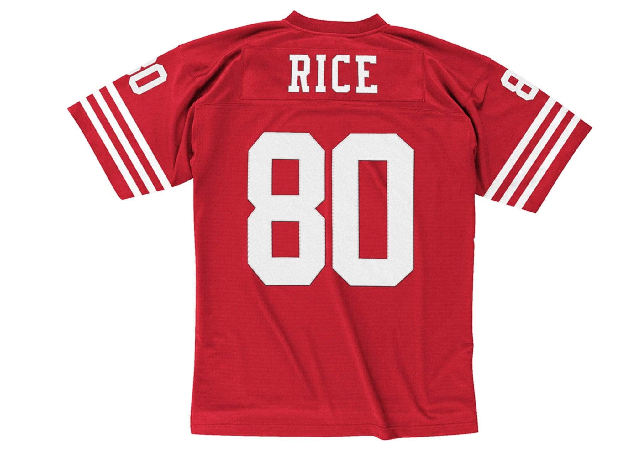 Adult Jerry Rice San Francisco 49ers Mitchell & Ness NFL Red Throwback Jersey - Men's