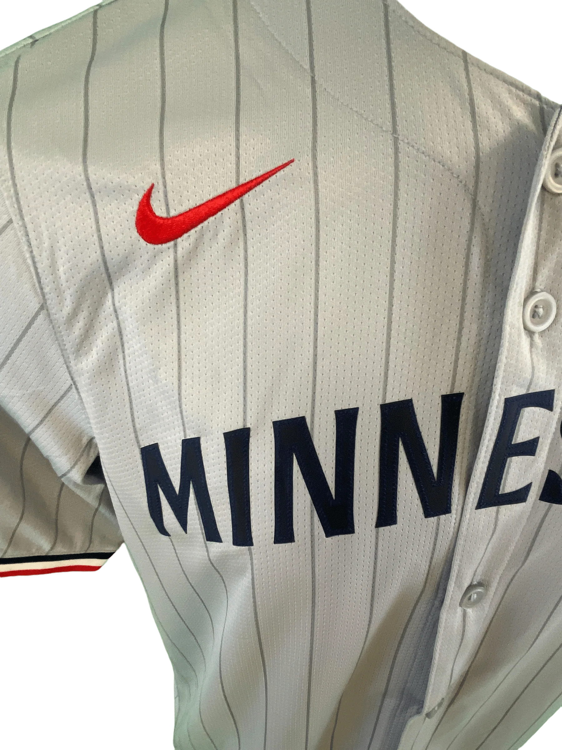 Adult Jhoan Duran Minnesota Twins Nike Gray Away Limited Player Jersey - Men's - Image 4