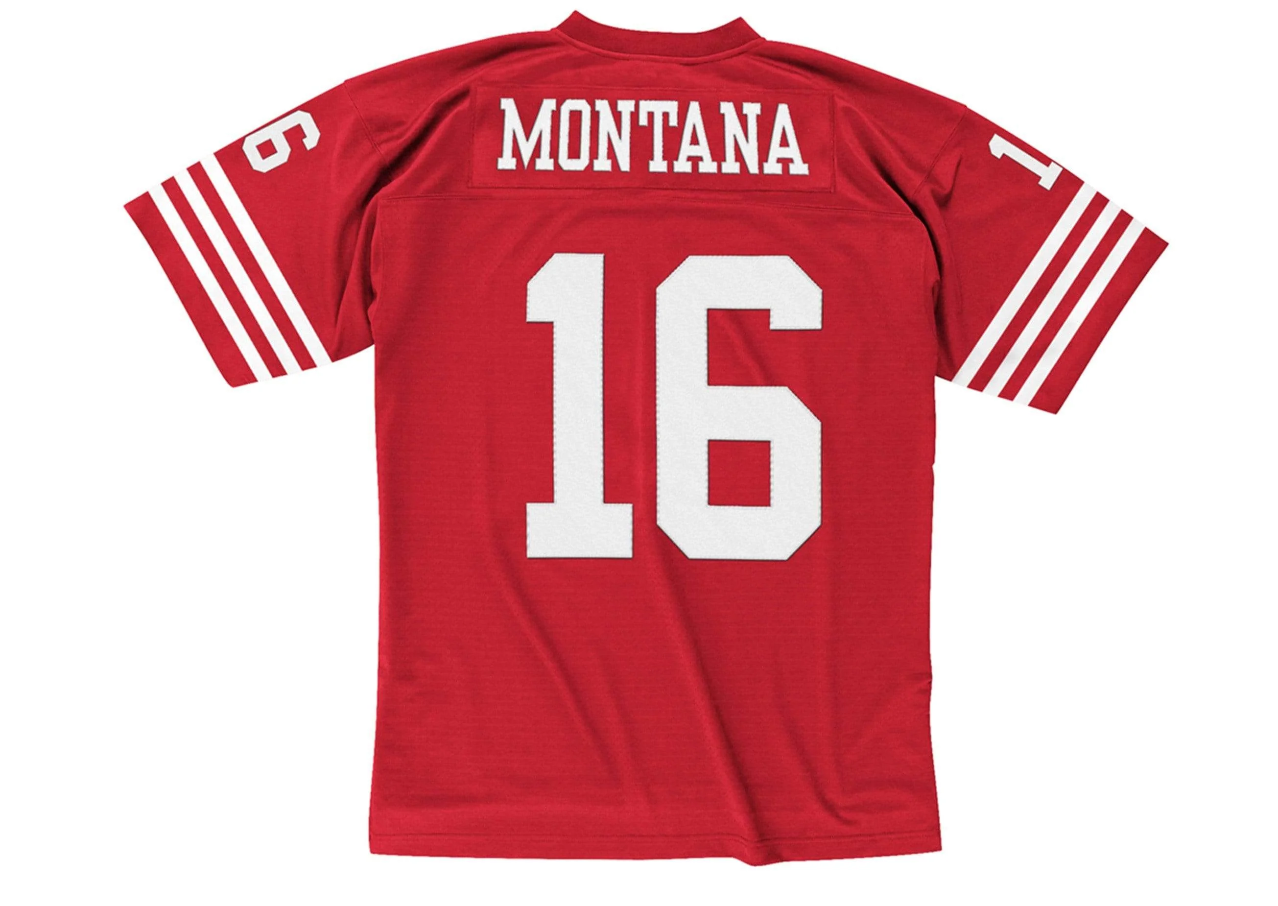 Adult Joe Montana San Francisco 49ers Mitchell & Ness NFL Red Throwback Jersey - Men's