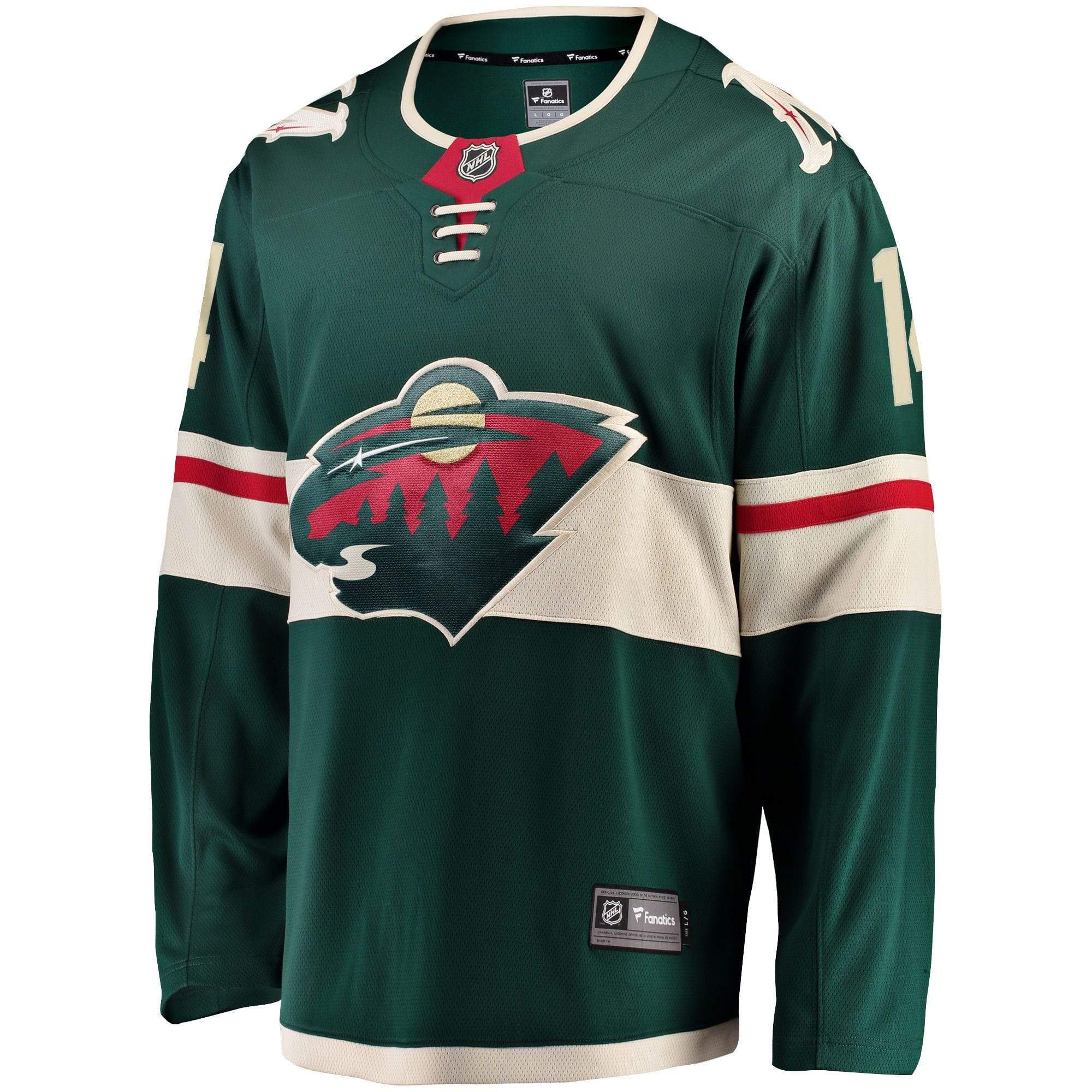 Adult Joel Eriksson Ek Minnesota Wild Fanatics Branded Green Breakaway Player Jersey - Men's - Image 3