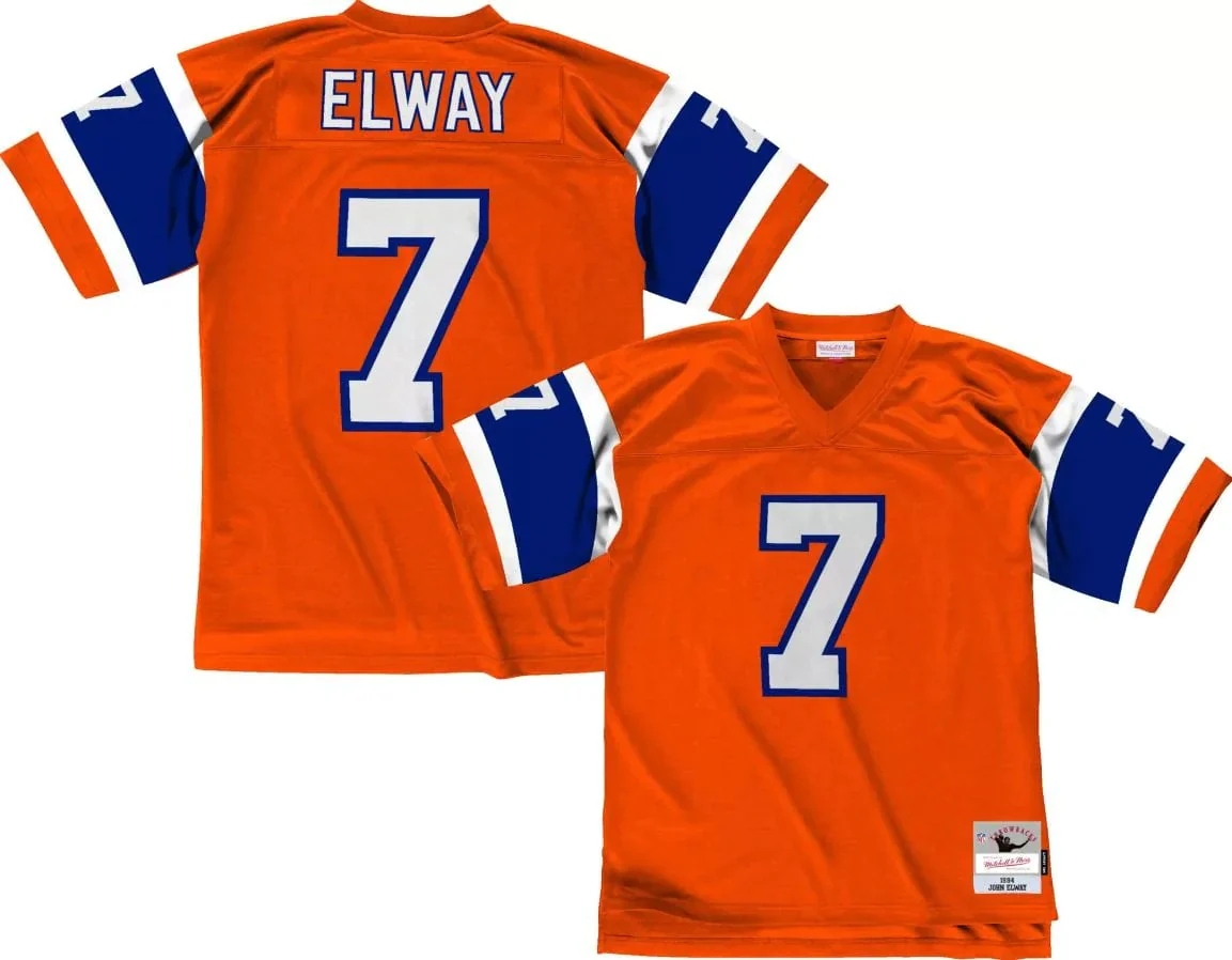 Adult John Elway Denver Broncos Mitchell & Ness NFL Orange Throwback Jersey - Men's