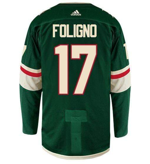 Adult Marcus Foligno Minnesota Wild adidas Green Authentic Player Jersey - Men's